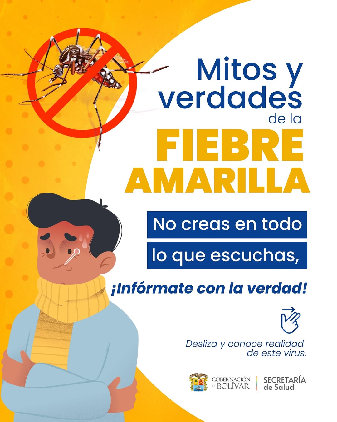 ⚠️ La fiebre amarilla es una enfermedad grave, pero fácil de prevenir. Lo importante es conocer